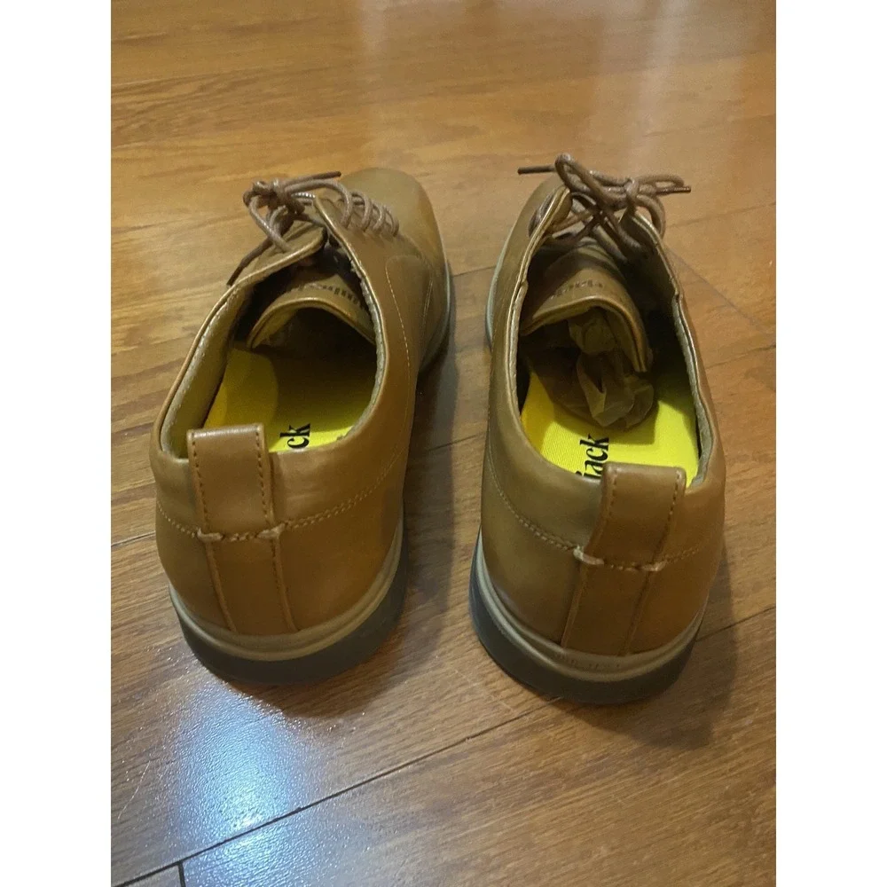 Amberjack  Original Light Brown Leather Oxford Comfort Soft Shoes Men Sz 10.5